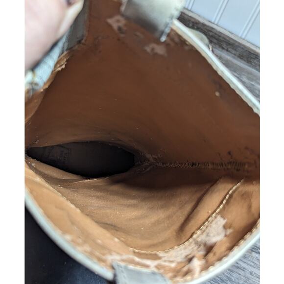 Lucky Brand Hibiscus Destressed Tall Riding Leather Boots  Size 6M - Picture 6 of 8